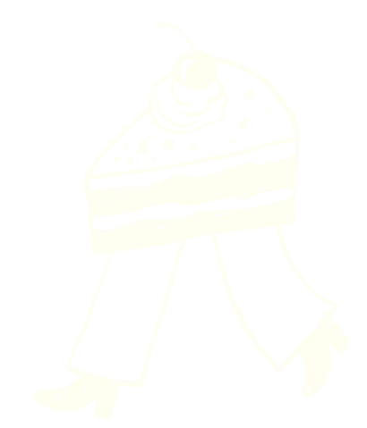 kráčející dort